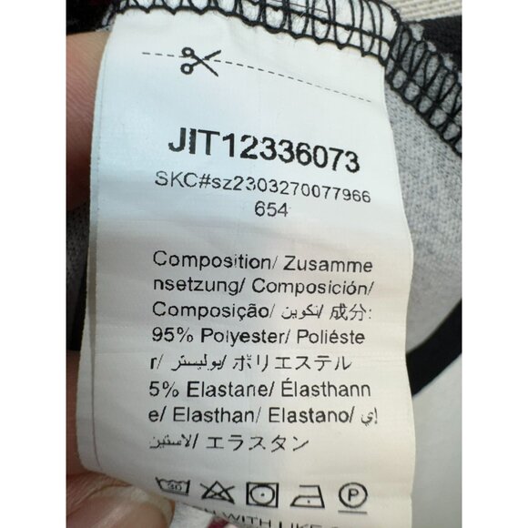 Emery Rose Womens Sheath Dress Size L Pink Black Houndstooth Abstract Sleeveless - Picture 3 of 13